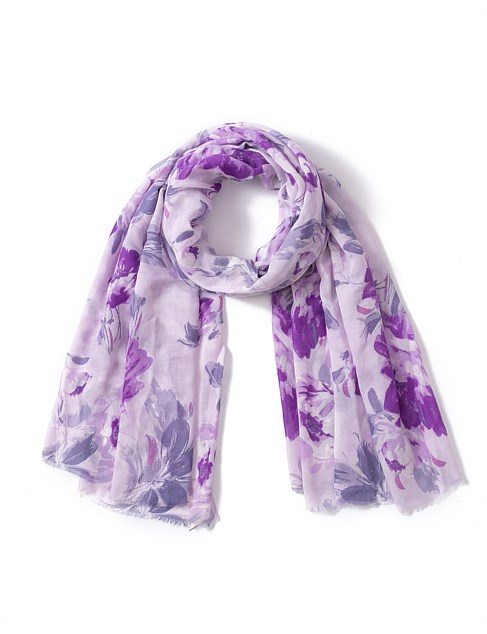 CLASSIC FLORAL PRINT SCARF