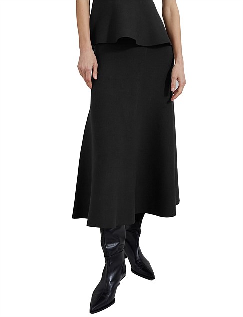 GABRIELLE KNIT MIDI SKIRT