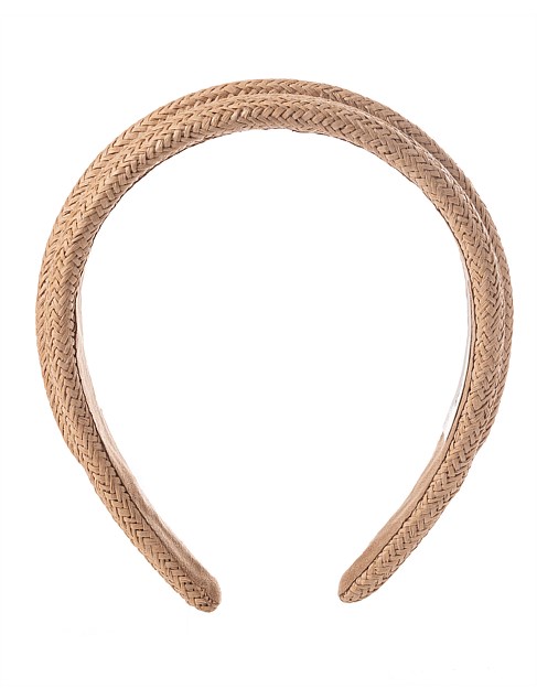 RAFFIA WIDE HEADBAND