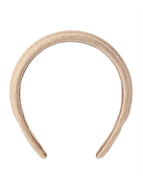 RAFFIA WIDE HEADBAND