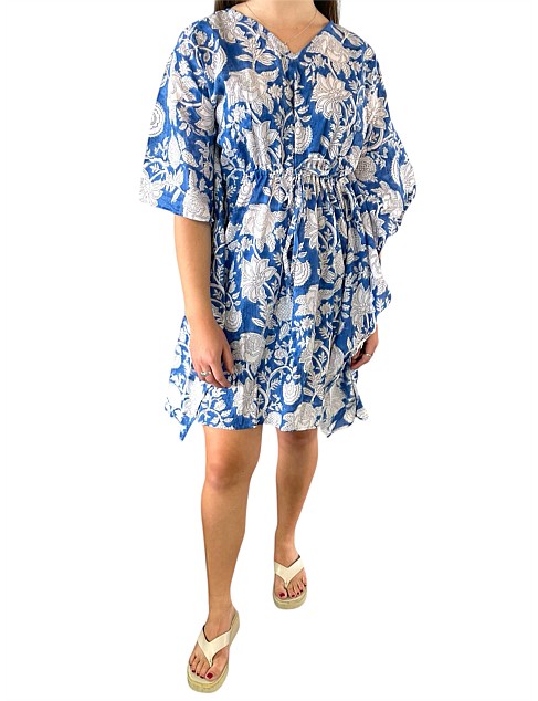 PRINTED STRAWSTRING KAFTAN