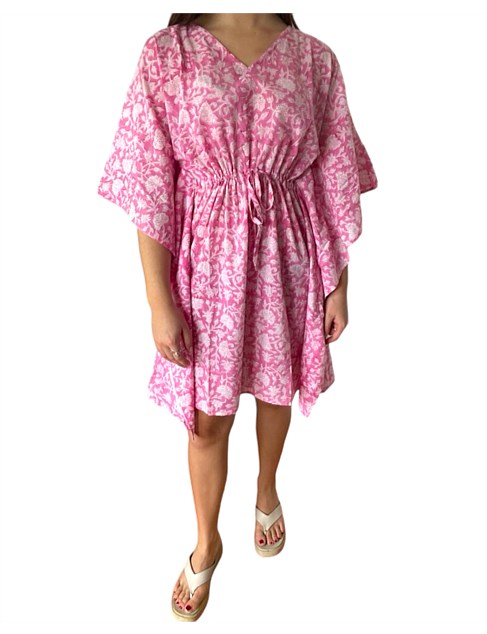 PRINTED STRAWSTRING KAFTAN