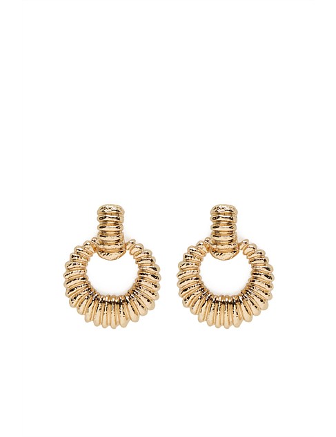 TEXTURED DROP EARRING