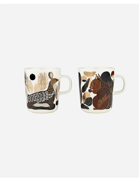 Oiva / Kurre and Peura Mug 250ml Set of 2