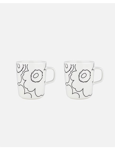 Oiva / Piirto Unikko Mug 250ml Set of 2