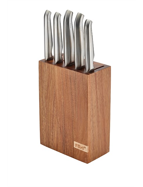 ACACIA KNIFE BLOCK 7PCE