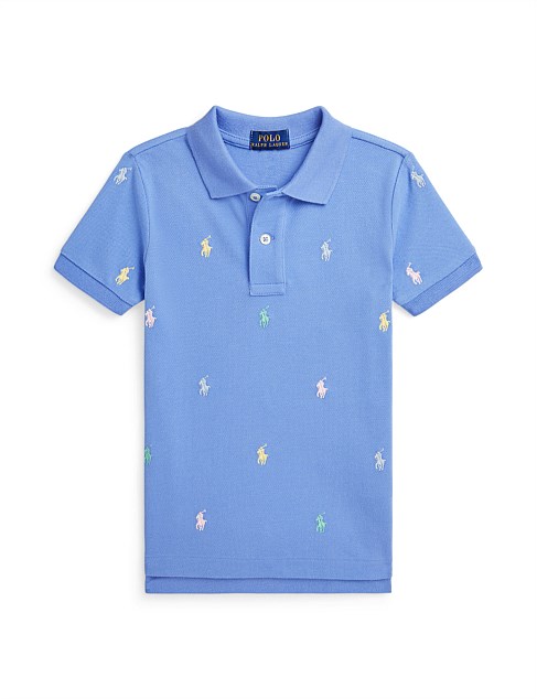 Polo Pony Cotton Mesh Polo Shirt (2 Yrs - 7 Yrs)