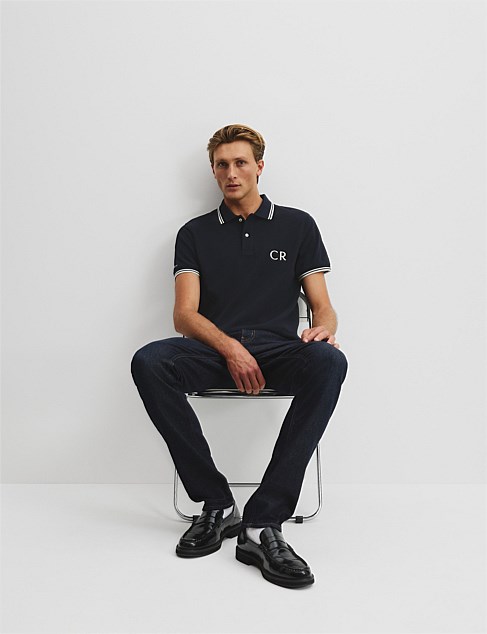 Verified Australian Cotton Country Road Logo Pique Polo