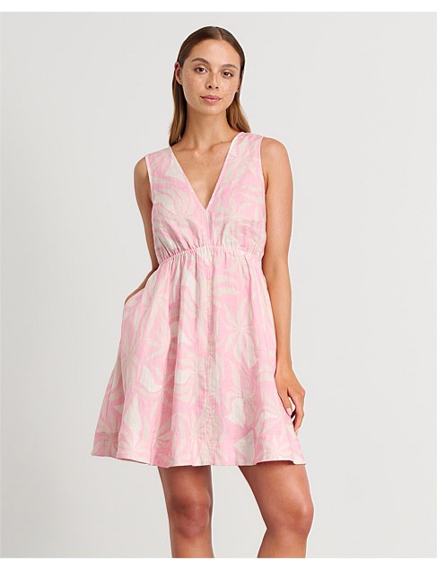 PALMA LINEN MINI DRESS