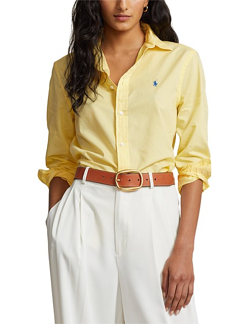 RELAXED FIT COTTON TWILL SHIRT