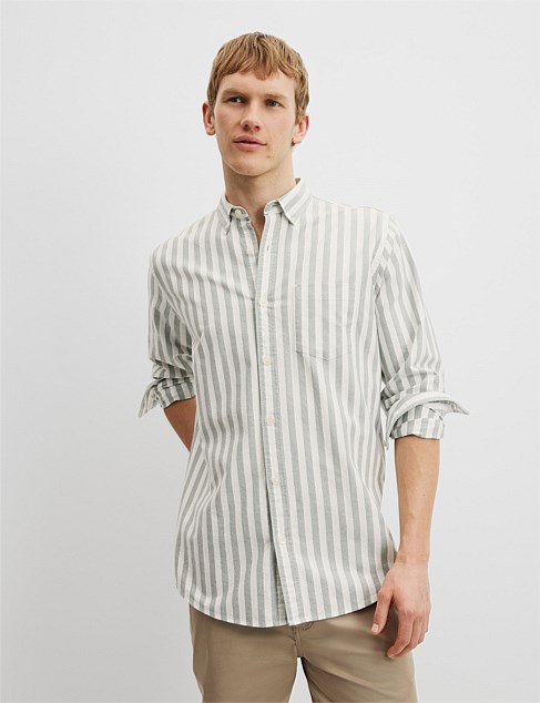 Regular Fit Australian Good Earth Cotton Oxford Shirt