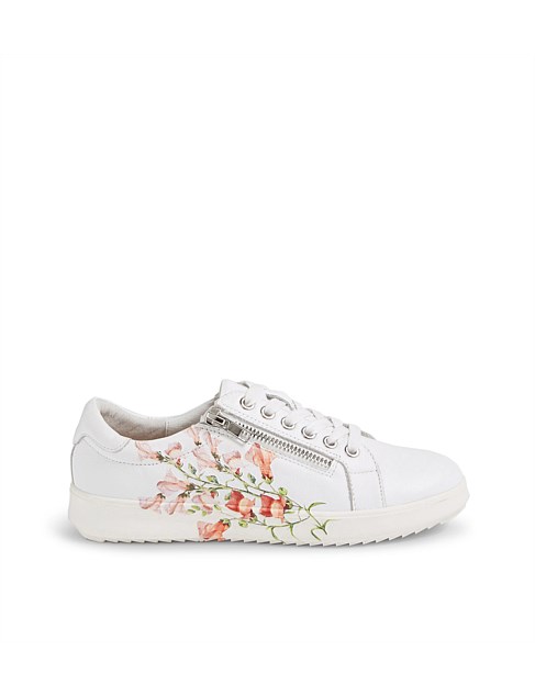 Zurah White Leather Sneakers