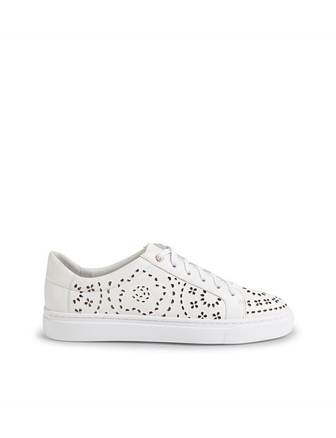 Otwist White Leather Sneakers