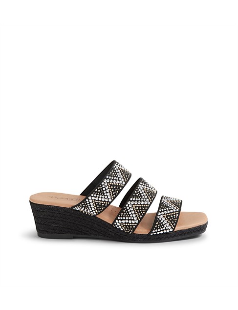 Zerri Black Multi Mules