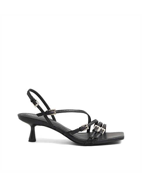 Tandom Black Leather Sandals