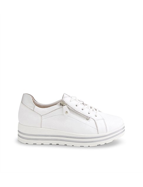 Vamra XF White Silver Leather Sneakers