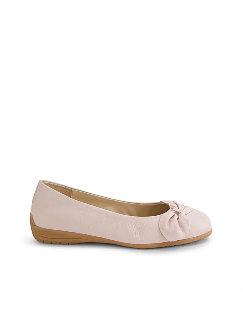 Connor Dusty Pink Leather Ballet Flats