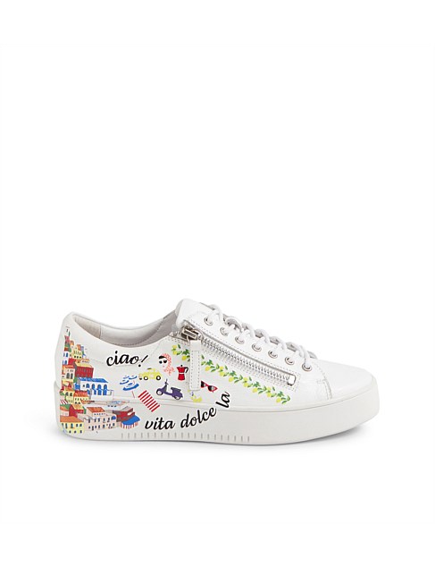 Longview White Multi Sneakers