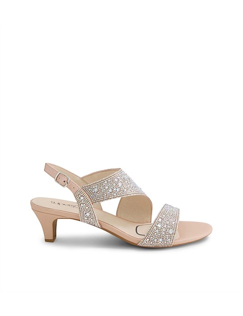 Drews Silver Nude Jewels Sandals