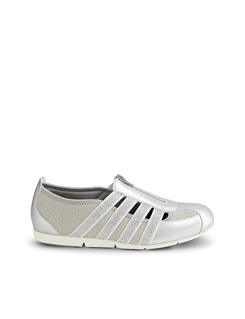 Gibi Silver Jewels Mesh Elastic Sneakers