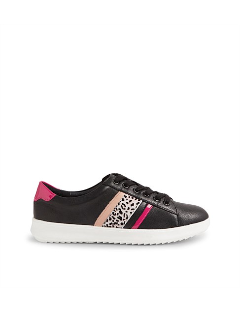 Zini Black Leopard Multi Sneakers