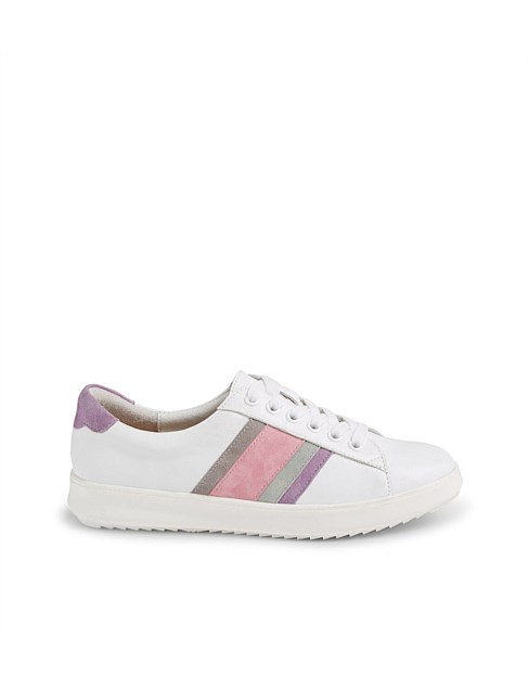 Zini White Pastel Multi Sneakers