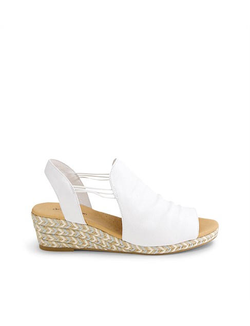 Hlensia White Multi Rope Leather Sandals