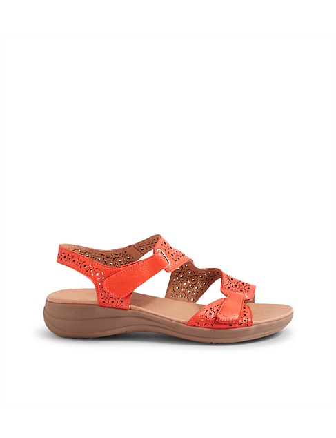 Maz2 Pumpkin Gum Leather Sandals