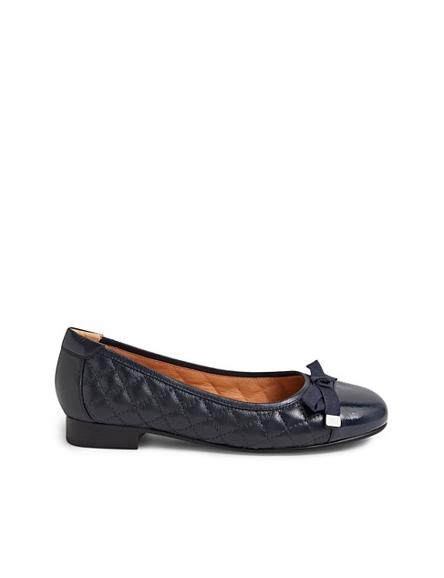 Kyyle Dark Navy Patent Leather Ballet Flats