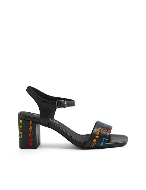 Johor Black Leather Sandals