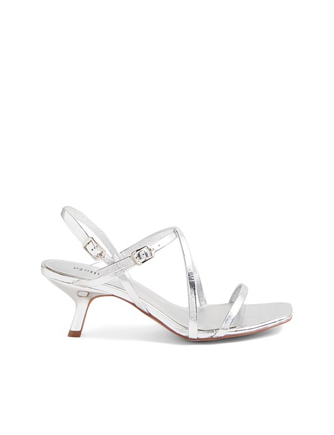 Hunee Silver Crush Leather Sandals