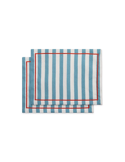 RIVIERA CELESTE PLACEMAT SET OF 2