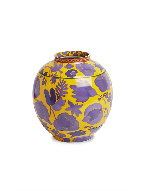 WILDBIRD GIALLO/LILLA BUBBLE VASE