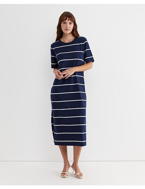 ARIANA STRIPE T-SHIRT DRESS