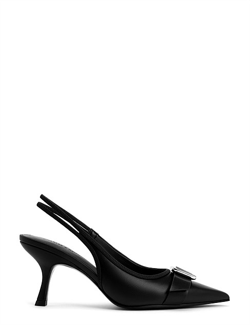 WOMEN'S COVERED OPEN-BACK PUMP SHOE