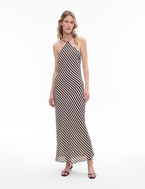 Stripe Halter Dress