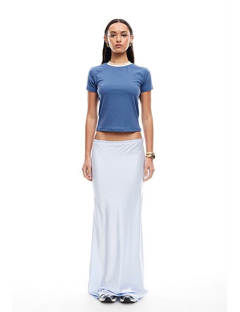 HUDSON SATIN MAXI SKIRT