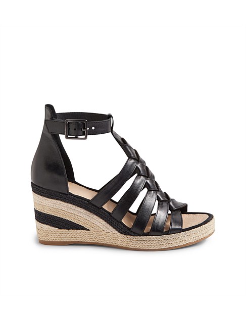 Palame Black Multi Leather Sandals