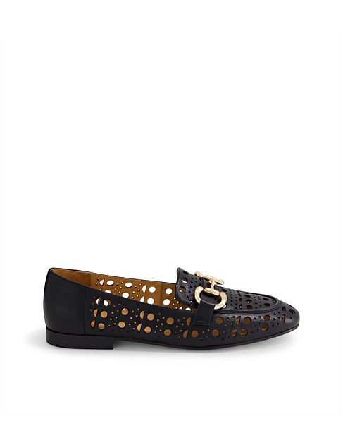 Uomma Black Leather Loafers