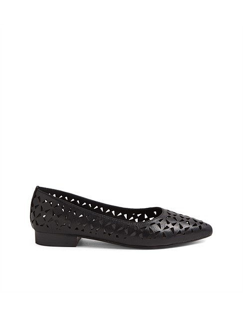 Dira Black Leather Loafers