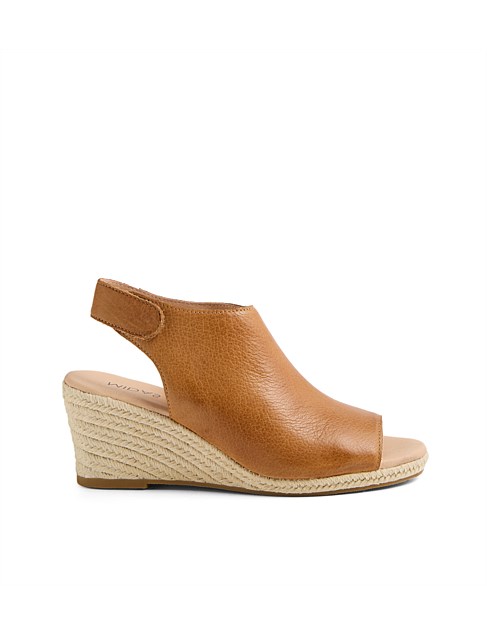 Jenney Dark Tan Leather Sandals