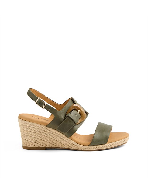 Joi Olive Leather Sandals