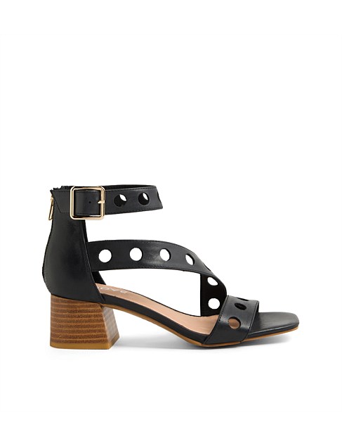 Fellar Black Natural Leather Sandals