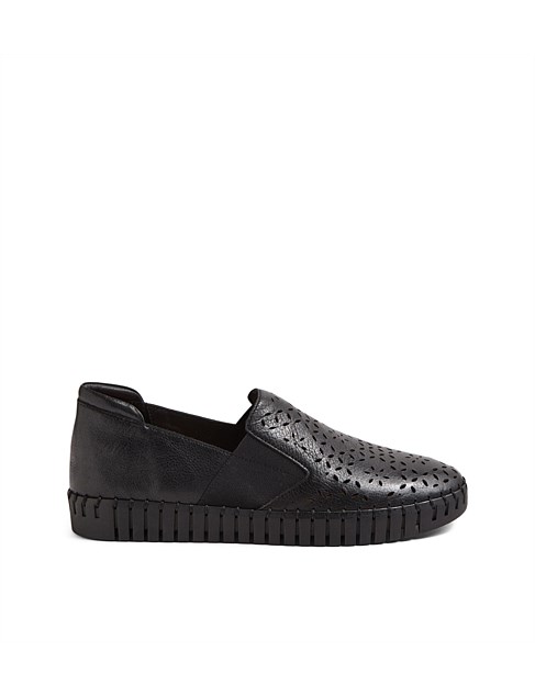 Halerr Black Leather Sneakers