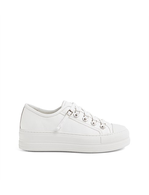 Gatth White Leather Sneakers