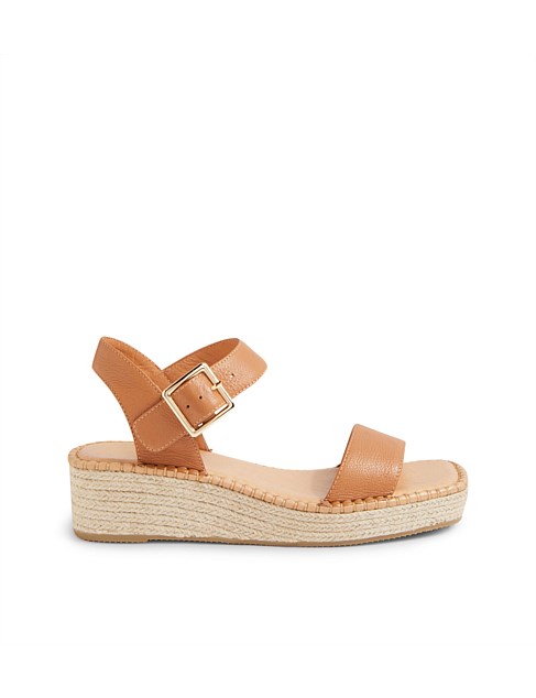 Yaleps Tan Natural Rope Leather Sandals