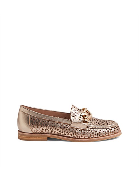 Qosta Champagne Leather Loafers