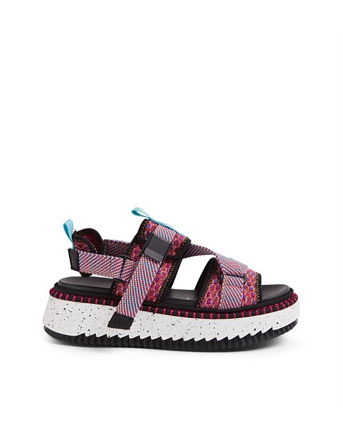 Dallay Pink Multi Sandals