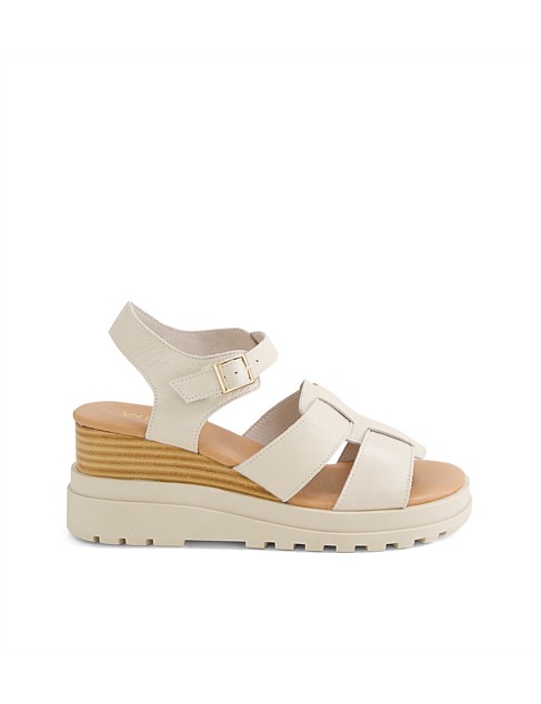 Bimmy Vanilla Leather Sandals