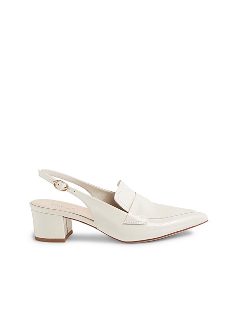 Adayl Ivory Patent Leather Heels